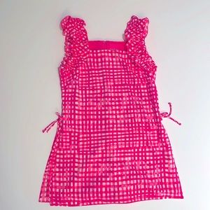 Lilly Pulitzer romper with ruffle sleeves